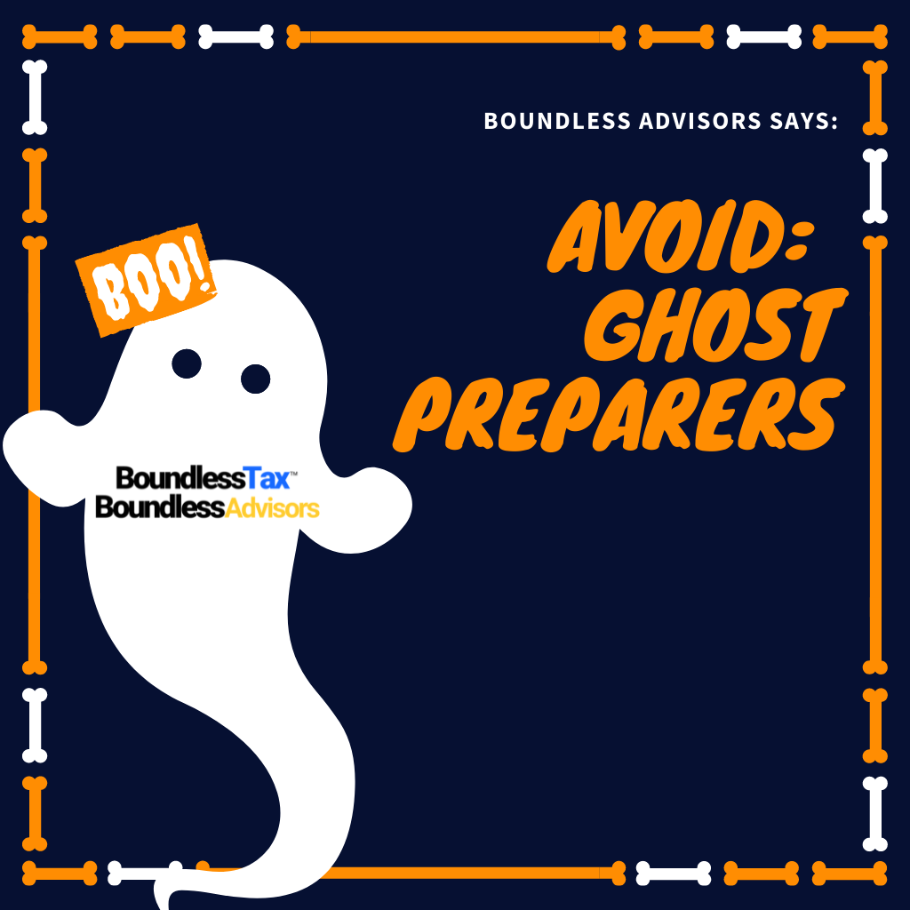 Boundingg Advisors says to avoid Ghost Preparers